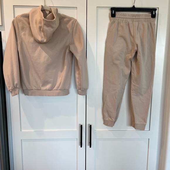 Nike Sportswear Club Fleece Hoodie & Jogger Set in Hemp Beige | Youth Medium - Picture 2 of 11